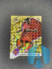 2021-22 Mosaic Gold Reactive Prizm Rookie FIFA #192 Albert Sambi Lokonga Belgium